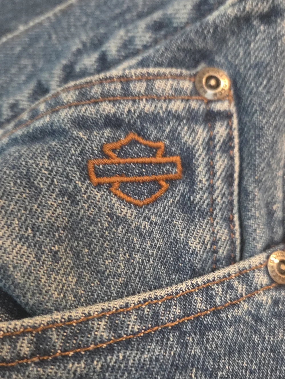 Harley Davidson Mens Denm Jeans 36×34. Med Wash